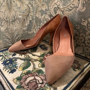 Jeffery Campbell for Free People size 7 leather & suede heels